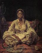 Ilia Efimovich Repin Black girl oil